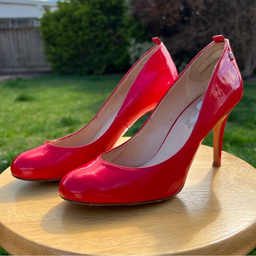 Diesel Red Patent Pumps - Size 7.5